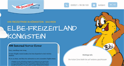 Desktop Screenshot of elbefreizeitland-koenigstein.de