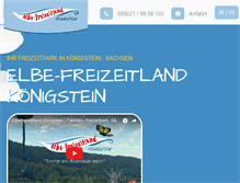 Tablet Screenshot of elbefreizeitland-koenigstein.de